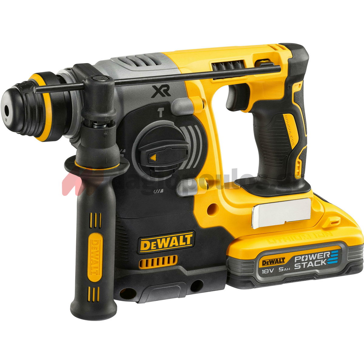 DeWalt DCH273H2T-QW SDS Plus Brushless Σκαπτικό Περιστροφικό Πνευματικό Πιστολέτο 18V Li-Ion Με 2 Μπαταρίες 5.0Ah Powerstack & Βαλίτσα T-Stak