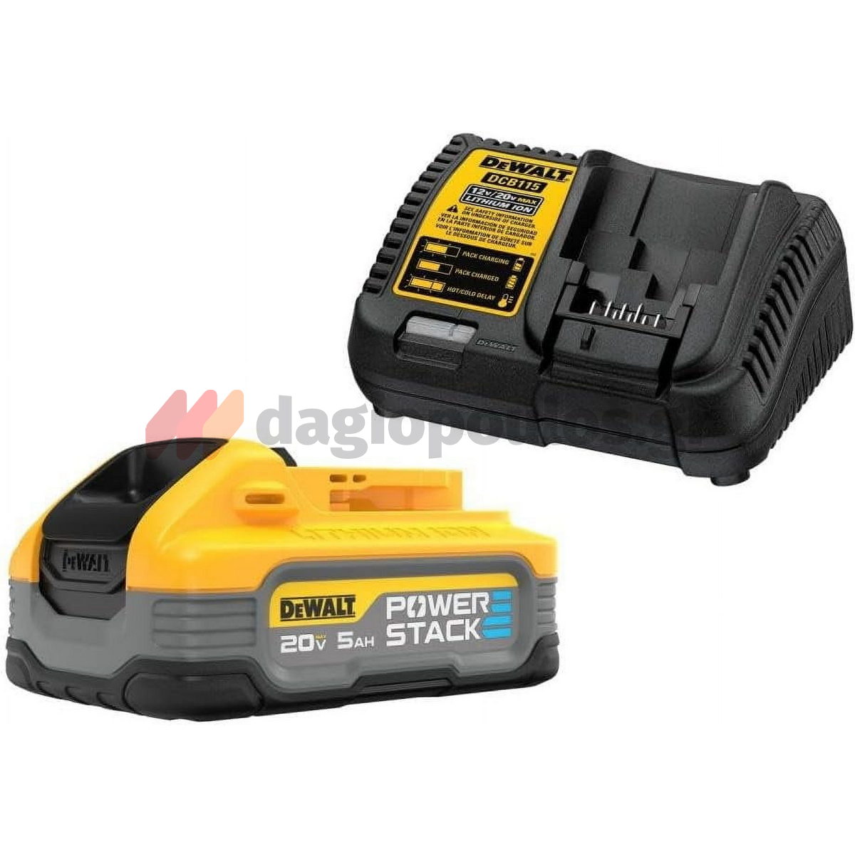 DeWalt DCH273H2T-QW SDS Plus Brushless Σκαπτικό Περιστροφικό Πνευματικό Πιστολέτο 18V Li-Ion Με 2 Μπαταρίες 5.0Ah Powerstack & Βαλίτσα T-Stak