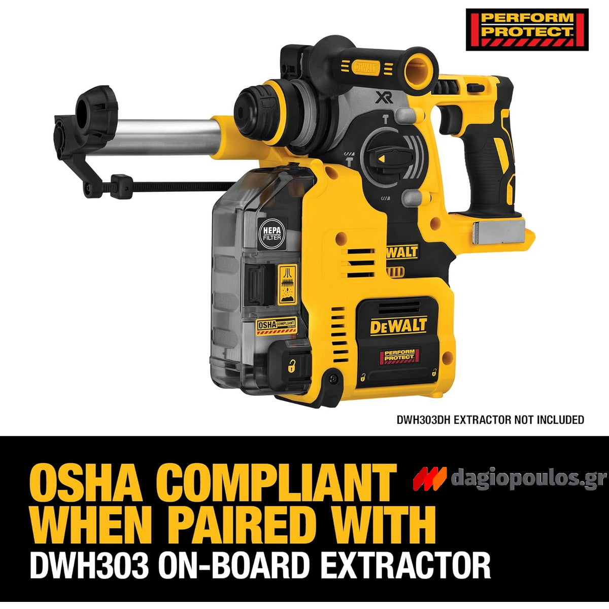 DeWalt DCH273N-XJ SDS Plus Brushless Σκαπτικό Περιστροφικό Πνευματικό Πιστολέτο 18V Li-Ion SOLO