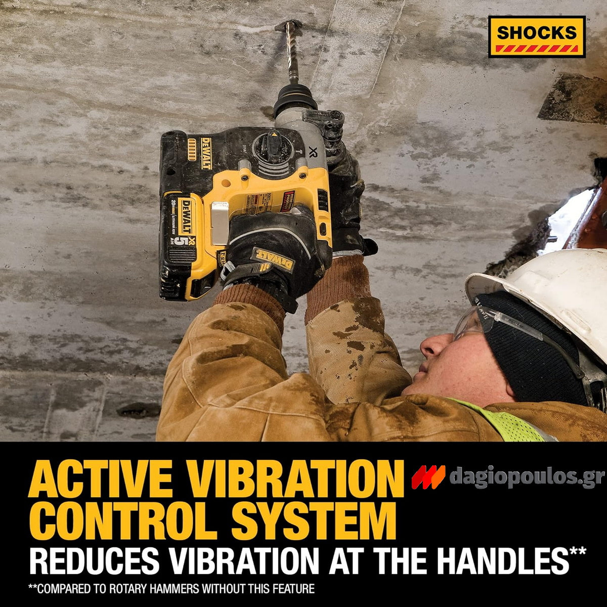 DeWalt DCH273N-XJ SDS Plus Brushless Σκαπτικό Περιστροφικό Πνευματικό Πιστολέτο 18V Li-Ion SOLO