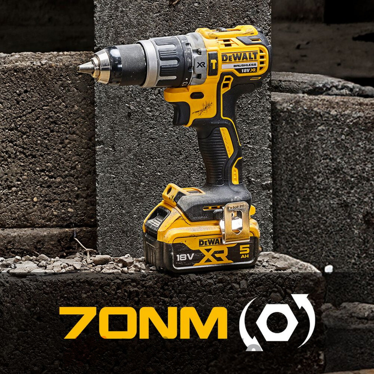 DeWalt DCK2080P2T Brushless Συλλογή Δραπανοκατσάβιδο & Γωνιακός Τροχός 18V Li-Ion Με 2 Μπαταρίες 5.0Ah & Βαλίτσα T-Stak