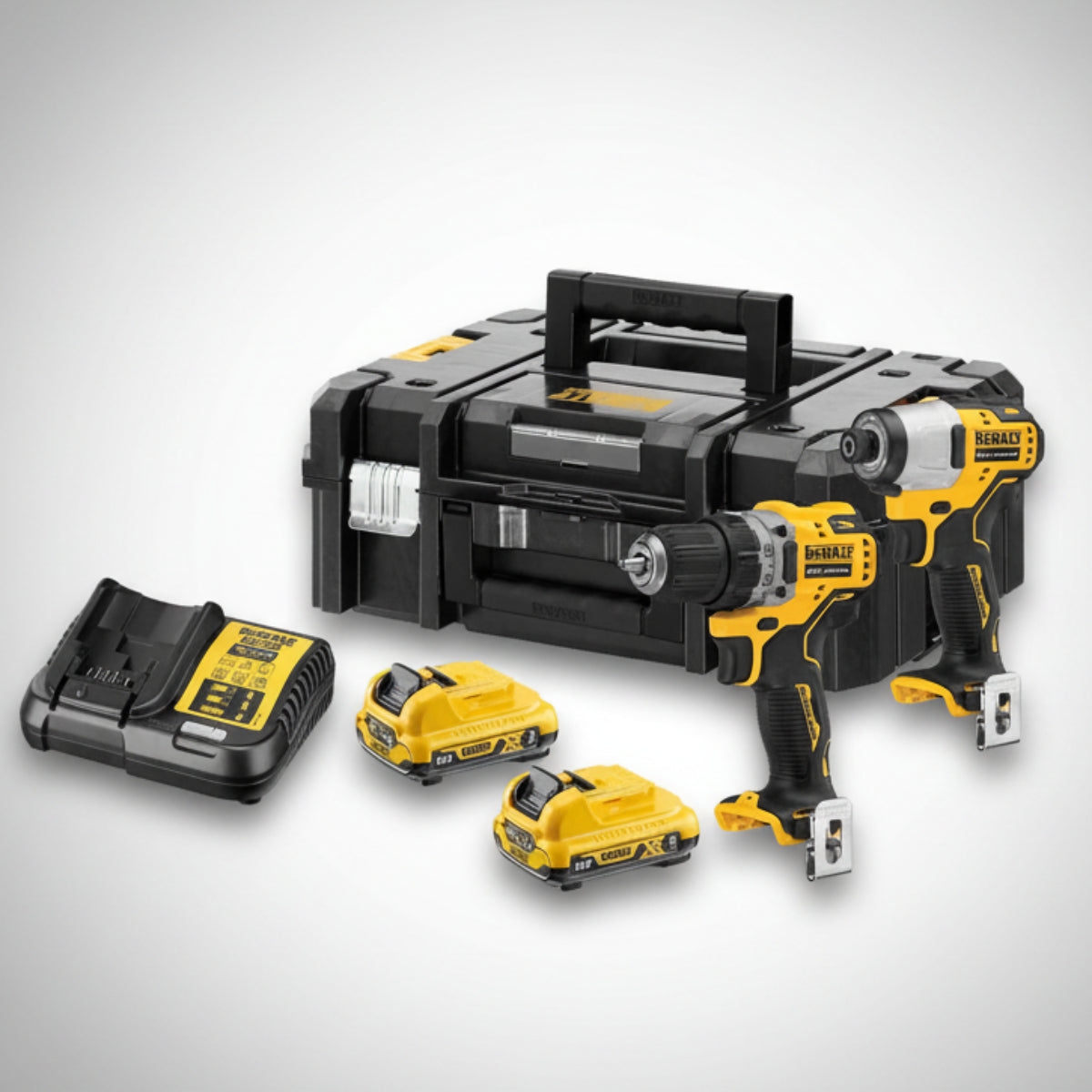 DeWalt DCK2110L2T-QW Συλλογή Brushless Δραπανοκατσάβιδο Μπαταρίας & Παλμικό Κατσαβίδι 12V Li-Ion Με 2 Μπαταρίες 3.0Ah & Βαλίτσα T-Stak