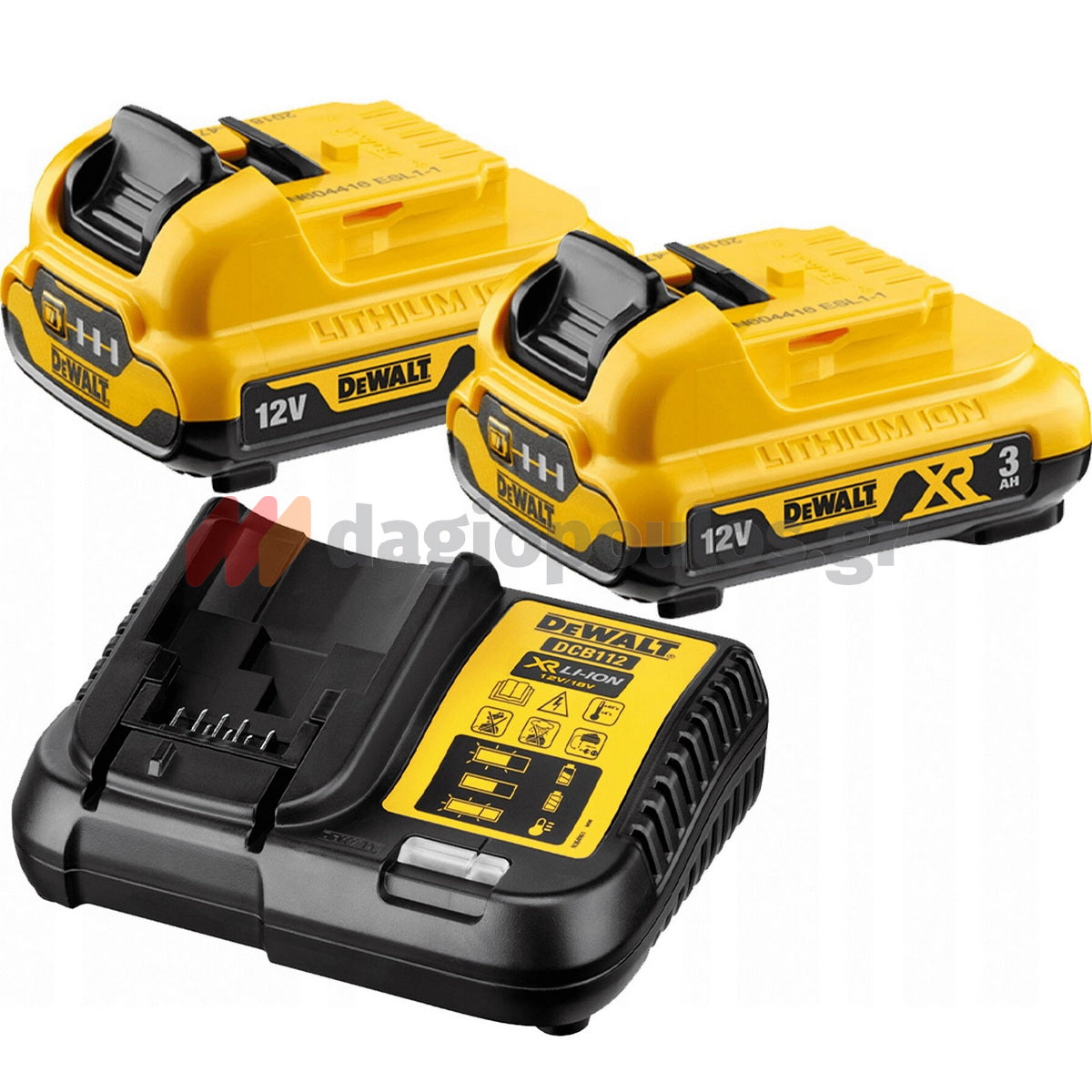 DeWalt DCK2110L2T Συλλογή Brushless Δραπανοκατσάβιδο Μπαταρίας & Παλμικό Κατσαβίδι 12V Li-Ion Με 2 Μπαταρίες 3.0Ah & Βαλίτσα T-Stak