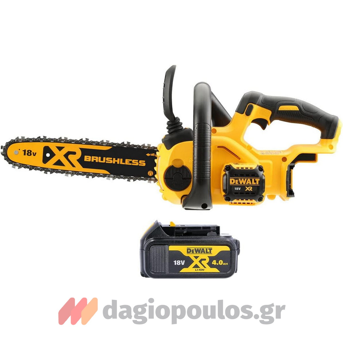 DeWalt DCM565P1-QW Brushless Αλυσοπρίονο Μπαταρίας 18V Li-Ion Με Μπαταρία XR 5.0Ah