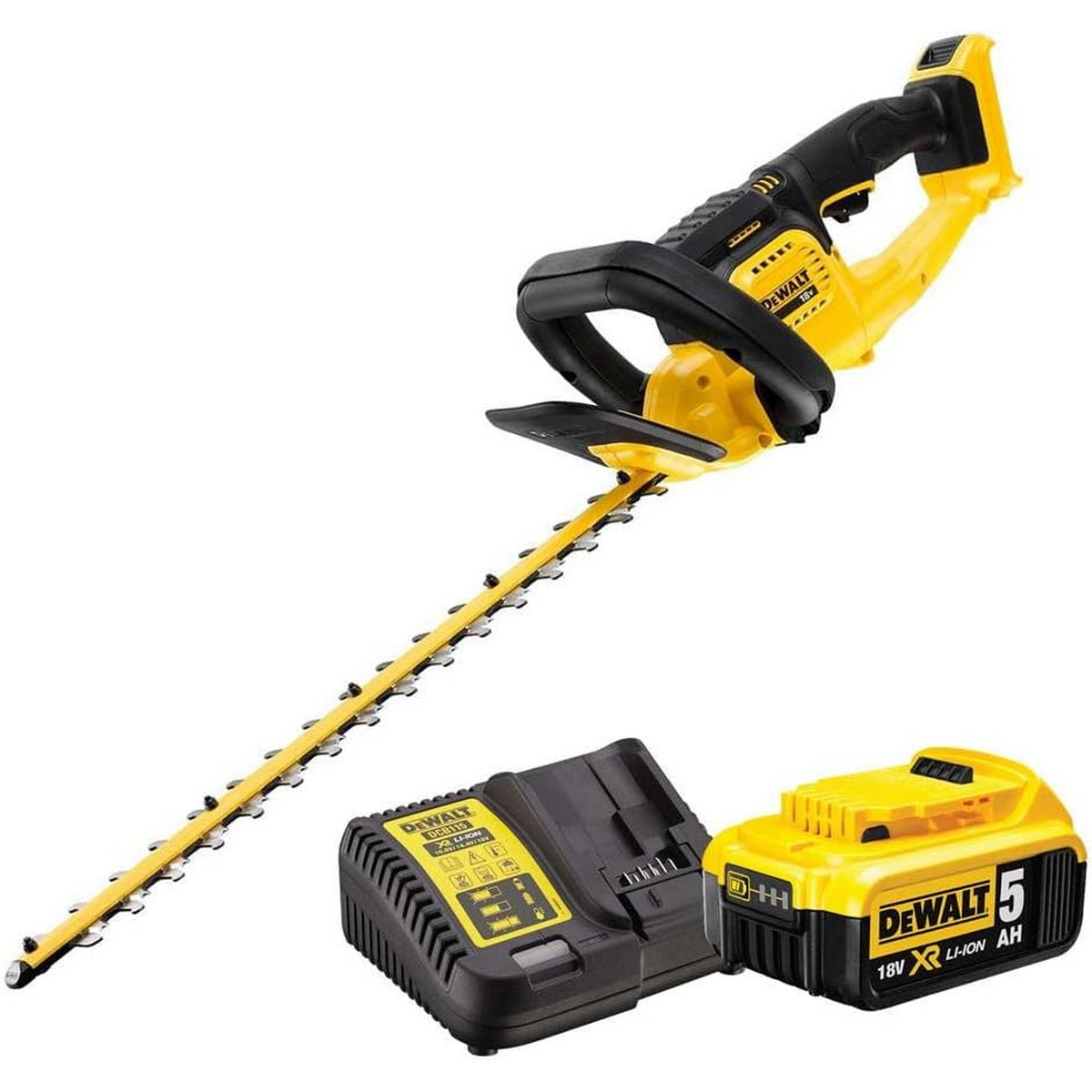 DeWalt DCMHT563P1-QW Brushless Ψαλίδι Μπορντούρας (Μπορντουροψάλιδο) Μπαταρίας XR 18V Li-Ion Με Μπαταρία 5.0Ah