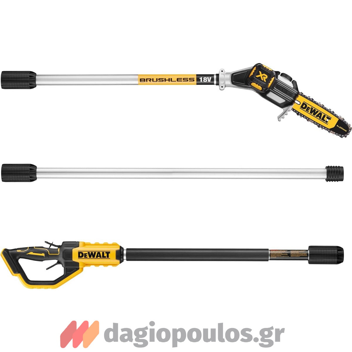 DeWalt DCMPS567N-XJ Brushless Τηλεσκοπικό Αλυσοπρίονο (Κονταροπρίονο) Μπαταρίας XR Li-Ion 18V SOLO