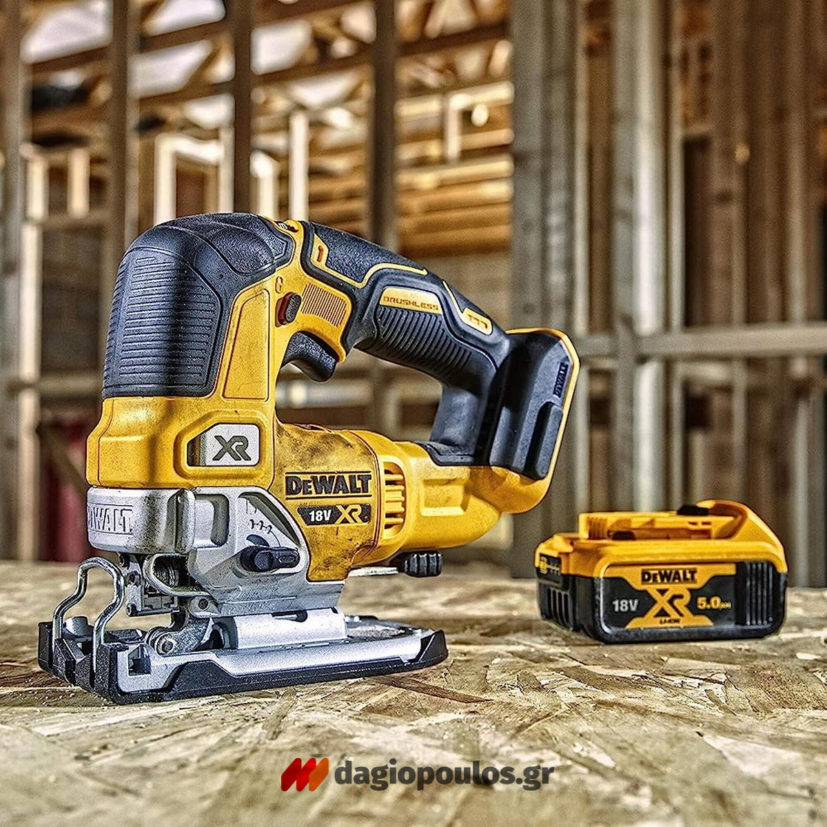 DeWalt DCS334NT-XJ Brushless Σέγα Μπαταρίας XR 18V Li-Ion SOLO Με Βαλίτσα T-Stak
