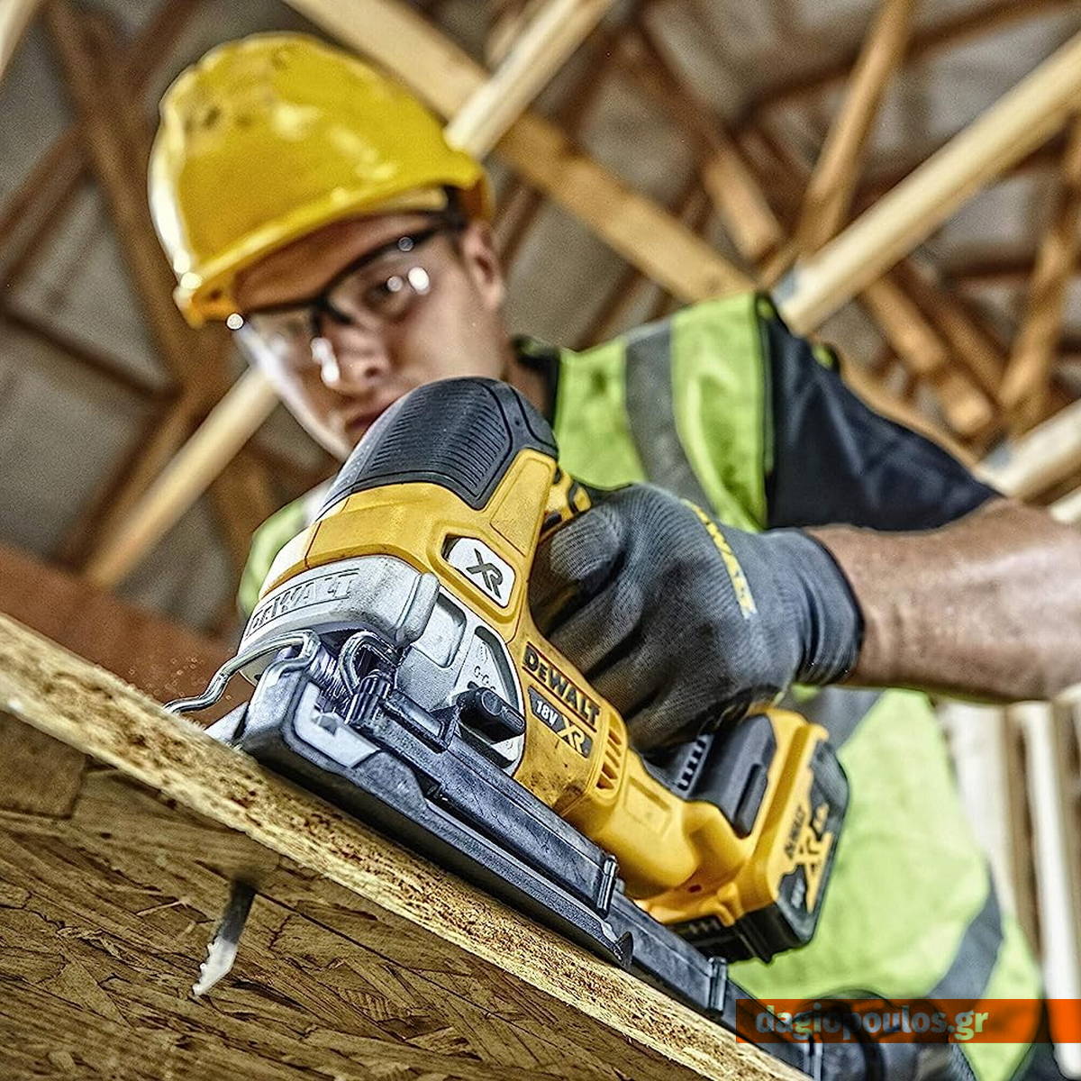 DeWalt DCS334P2-QW Brushless Σέγα Μπαταρίας XR 18V Li-Ion Με 2 Μπαταρίες 5.0Ah & Βαλίτσα T-Stak