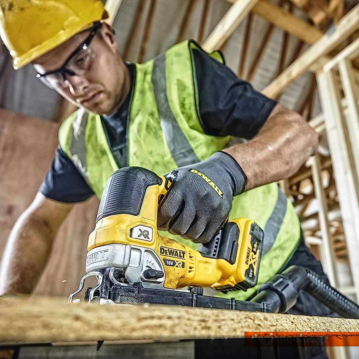 DeWalt DCS334P2-QW Brushless Σέγα Μπαταρίας XR 18V Li-Ion Με 2 Μπαταρίες 5.0Ah & Βαλίτσα T-Stak