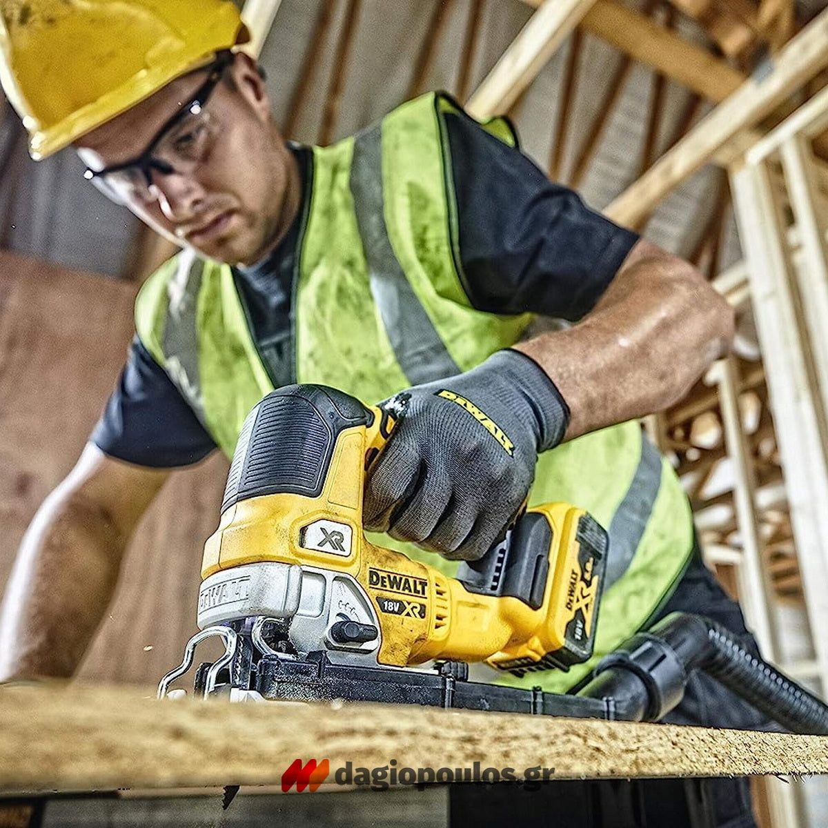 DeWalt DCS334NT-XJ Brushless Σέγα Μπαταρίας XR 18V Li-Ion SOLO Με Βαλίτσα T-Stak