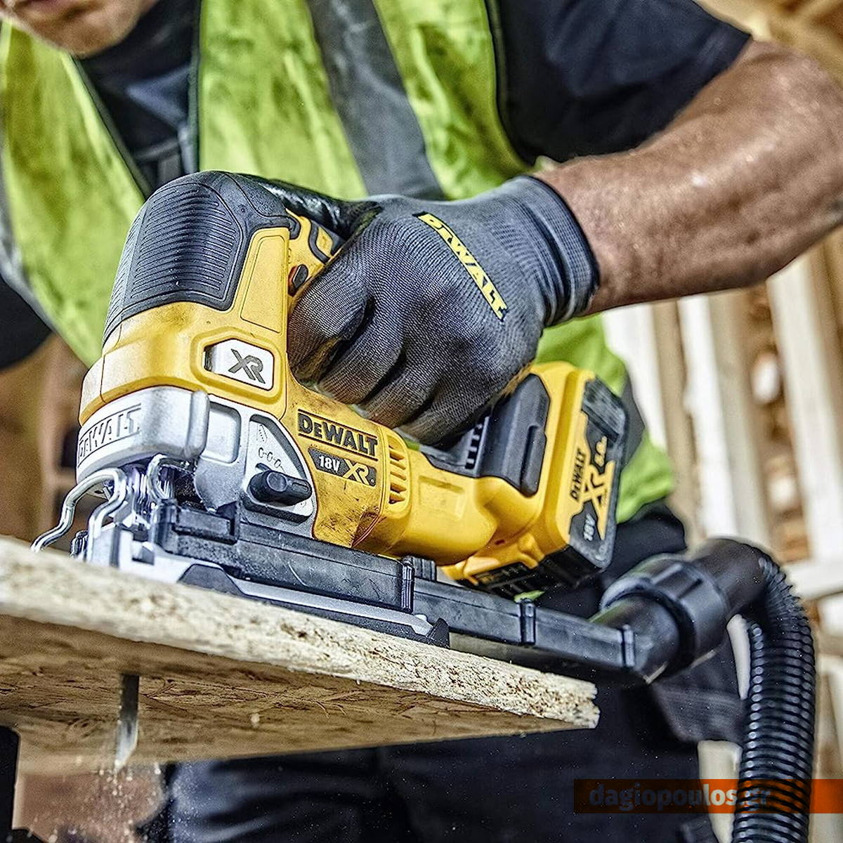 DeWalt DCS334P2-QW Brushless Σέγα Μπαταρίας XR 18V Li-Ion Με 2 Μπαταρίες 5.0Ah & Βαλίτσα T-Stak