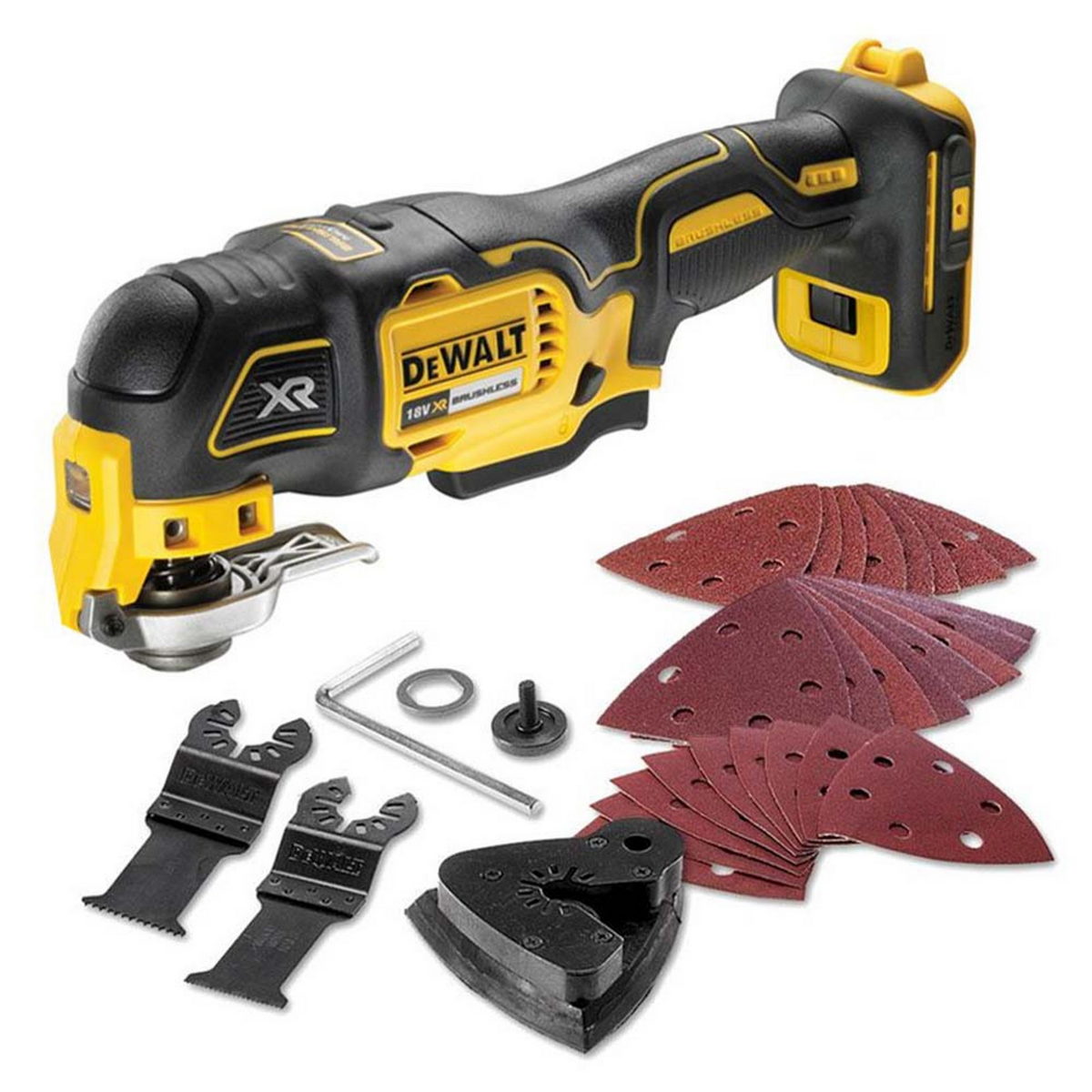 DeWalt DCS356N Brushless Πολυεργαλείο Μπαταρίας 18V Li-Ion SOLO Με Εξαρτήματα