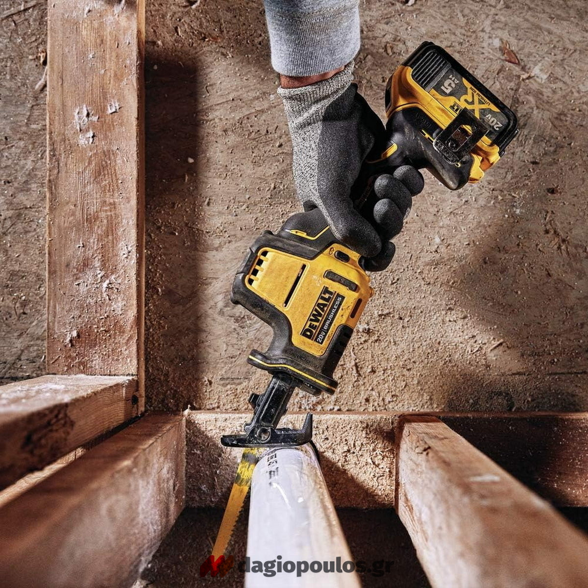 DeWalt DCS369N-XJ Brushless Σπαθοσέγα (Σεγάτσα) Μπαταρίας 18V Li-Ion SOLO