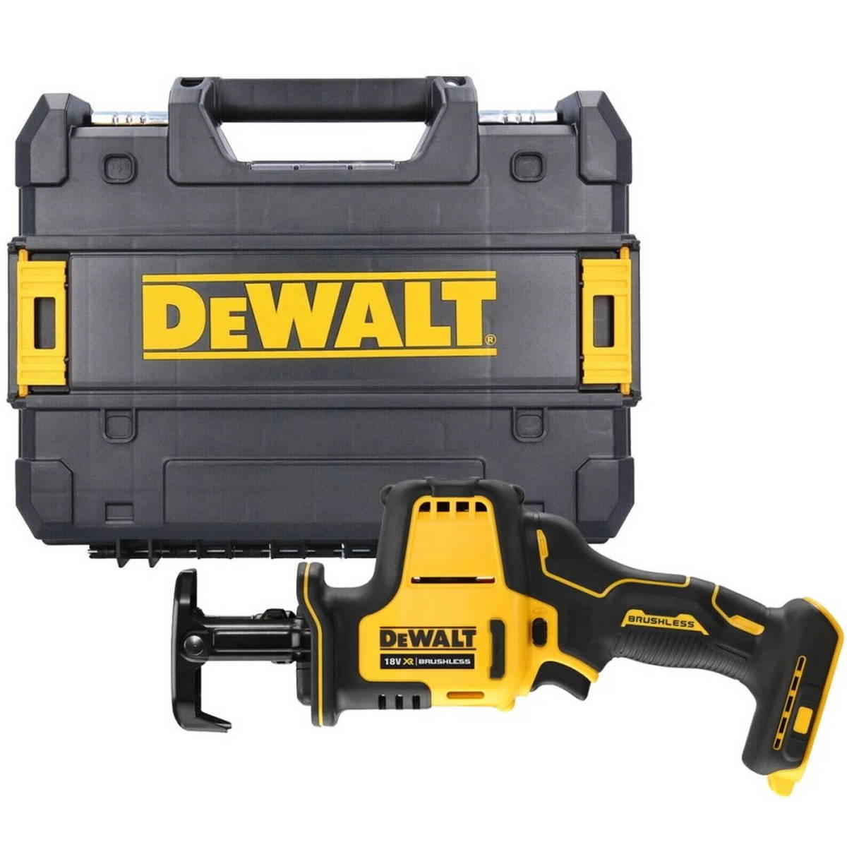 DeWalt DCS369NT Brushless Σπαθοσέγα (Σεγάτσα) Μπαταρίας 18V Li-Ion SOLO Με Βαλίτσα T-Stak