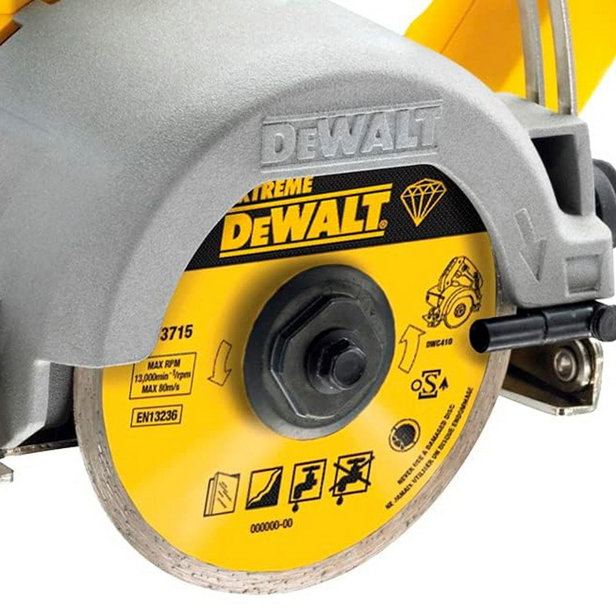 DeWalt DT3715 Extreme Δίσκος Διαμαντέ (Διαμαντόδισκος) Κοπής Πλακιδίων Υγρής Ξηρής Κοπής 110mm