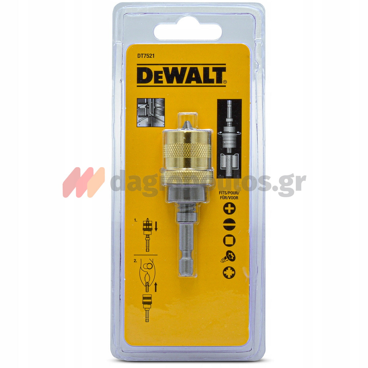 DeWalt DT7521 Αντάπτορας Για Μύτες Γυψοσανίδας Ρυθμιζόμενος 75mm