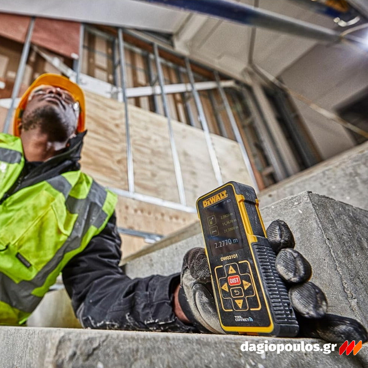 DeWalt DW03101-XJ Αποστασιόμετρο Laser Με Εμβέλεια 100m, Σύνδεση Bluetooth