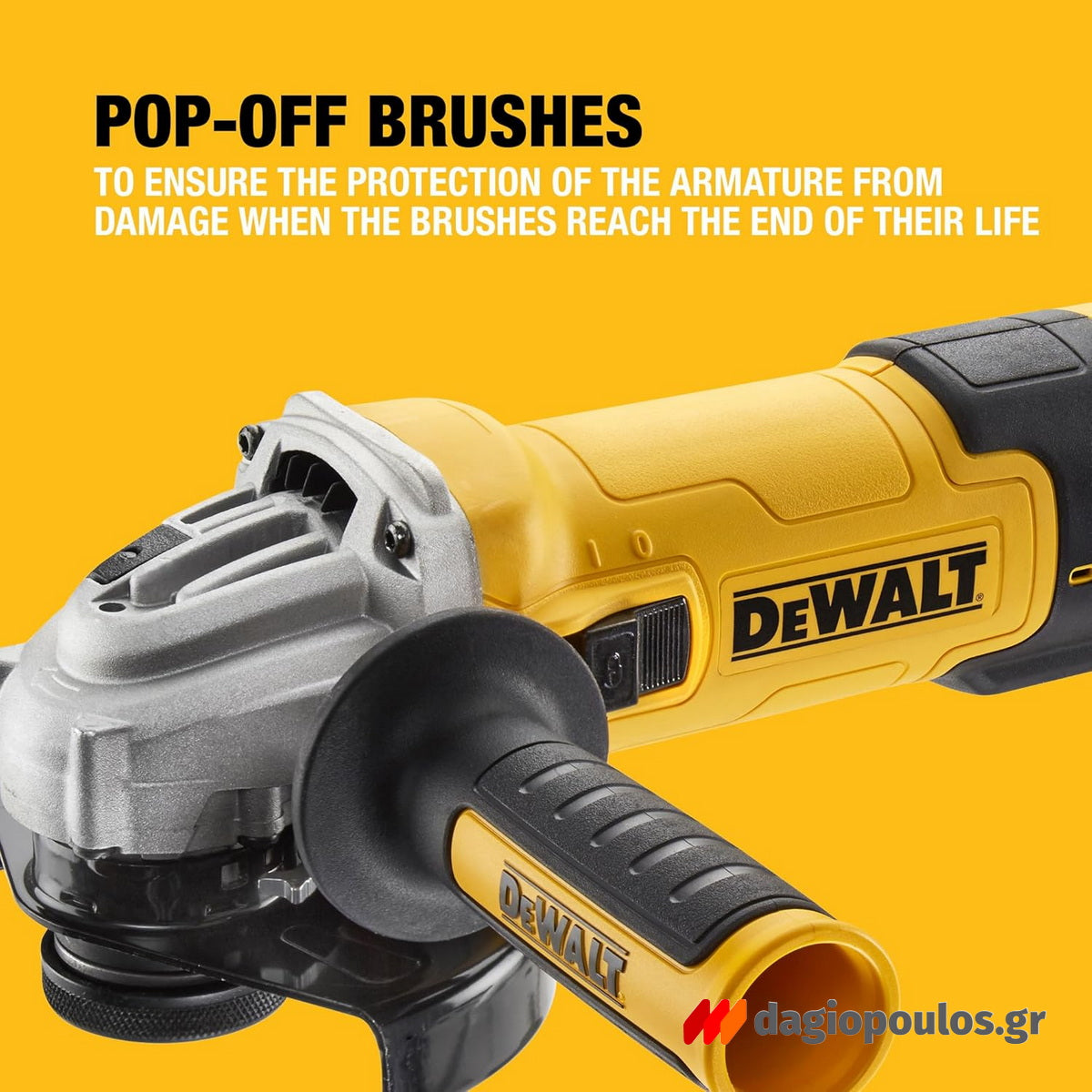 Dewalt DWE4257KT-QS Ηλεκτρικός Γωνιακός Τροχός 1500W 125mm Ρυθμιζόμενος