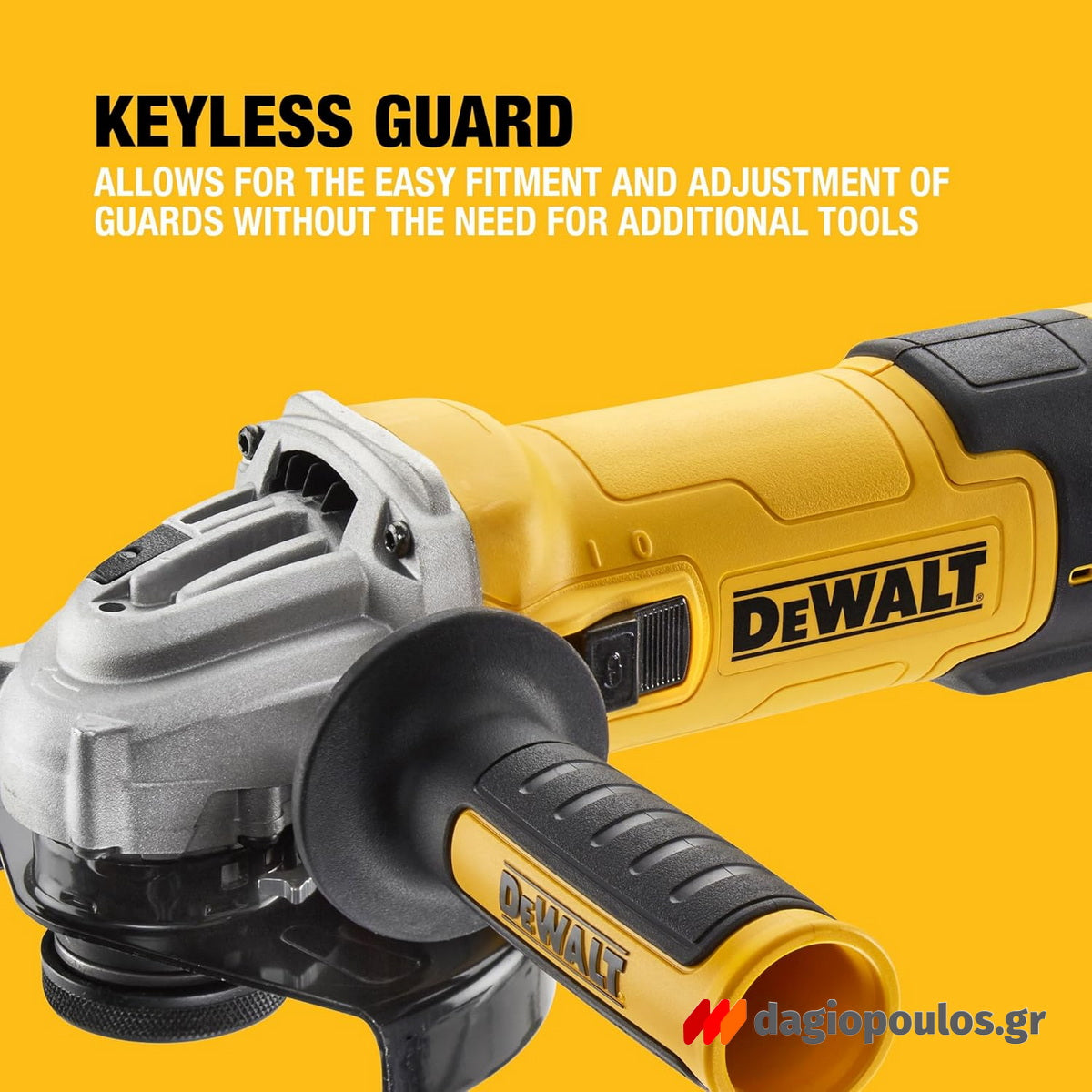 Dewalt DWE4257KT-QS Ηλεκτρικός Γωνιακός Τροχός 1500W 125mm Ρυθμιζόμενος