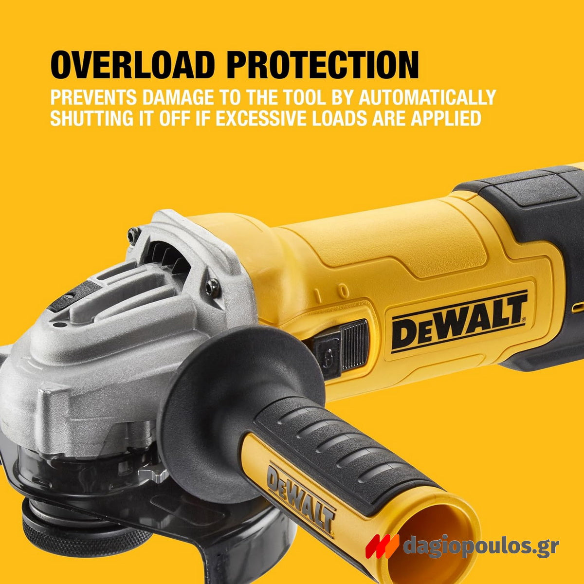 Dewalt DWE4257KT-QS Ηλεκτρικός Γωνιακός Τροχός 1500W 125mm Ρυθμιζόμενος