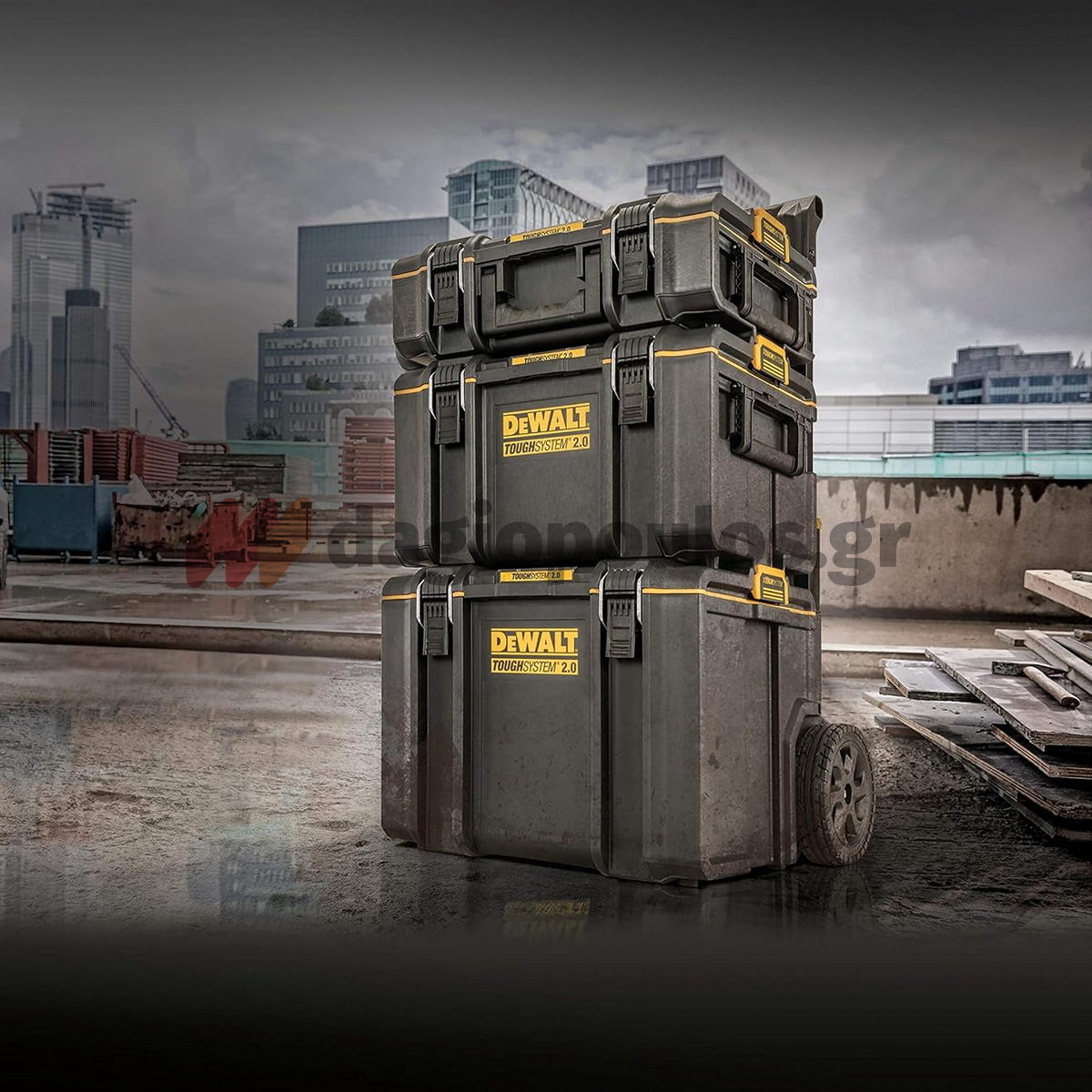 DeWalt DWST83402-1 Εργαλειοθήκη Τροχήλατη Σετ 3 Τεμ Tough System 2.0