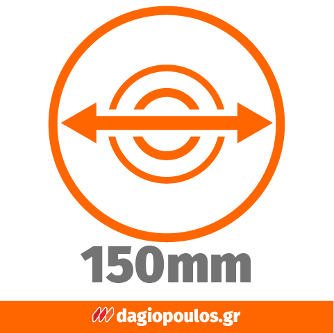 Smirdex 946 Βάση Velcro Πλαστική plastic Γωνιακού Τροχού M14 Οικονομική 150 mm