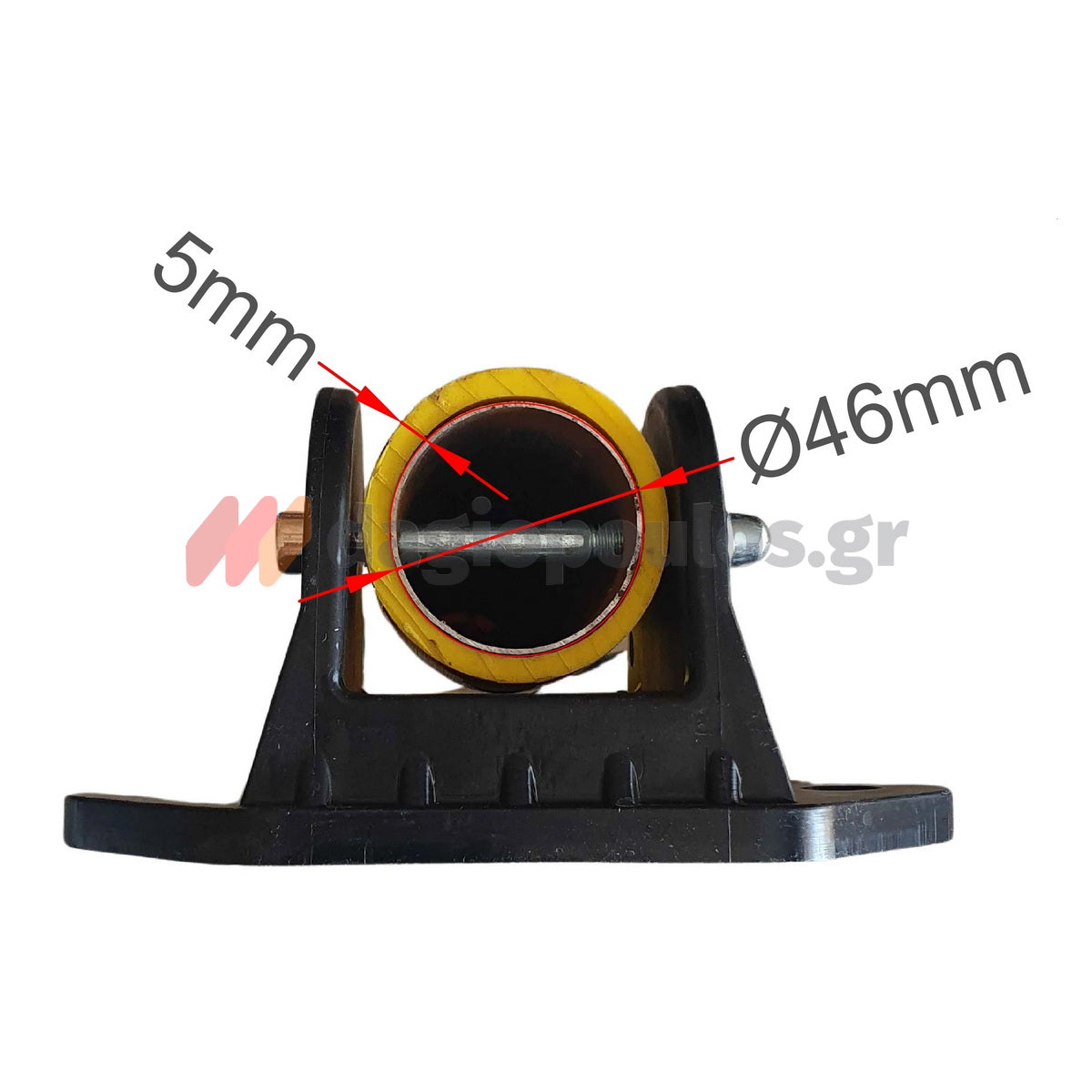 Κολωνάκι Μεταλλικό Στρογγυλό "Σπαστό" Απαγόρευσης Στάθμευσης & Οριοθέτησης Κίτρινο Με Κλειδαριά 65cm