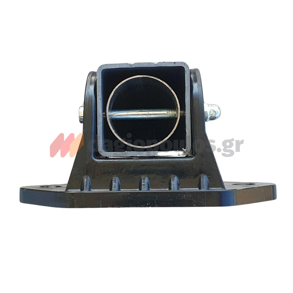 Κολωνάκι Μεταλλικό Στρογγυλό "Σπαστό" Απαγόρευσης Στάθμευσης & Οριοθέτησης Γκρι Με Κλειδαριά 65cm