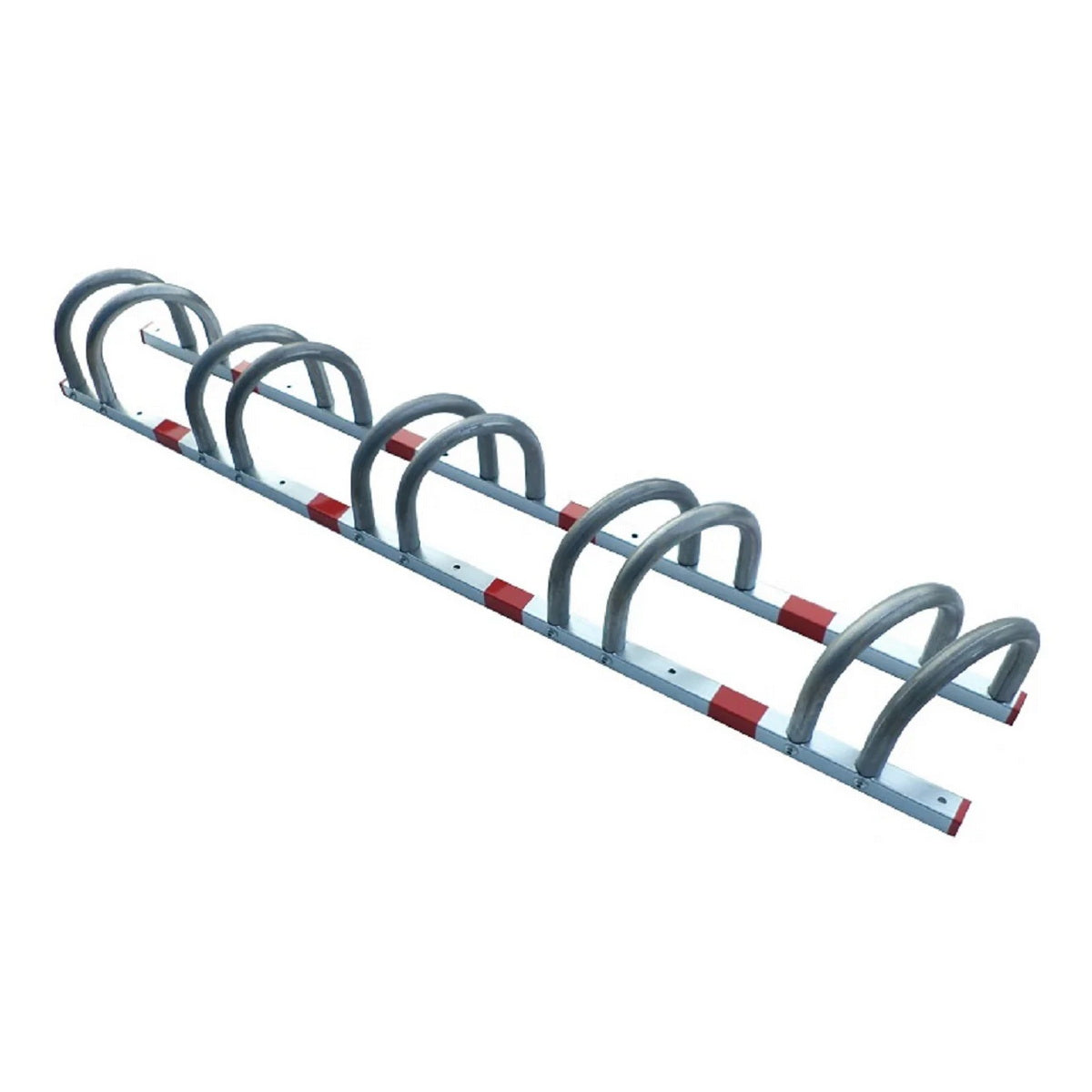 Μπάρα Στάθμευσης Φύλαξης Ποδηλάτων Διαγώνια Γαλβανιζέ 5 Θέσεων