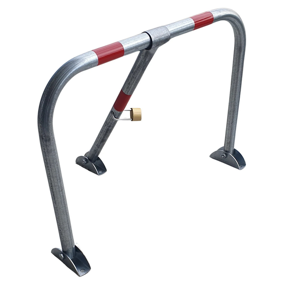 Μπάρα Παρεμπόδισης Παρκαρίσματος Αρθρωτή Γαλβανιζέ Τύπου U Με 3 Πόδια Οικονομική