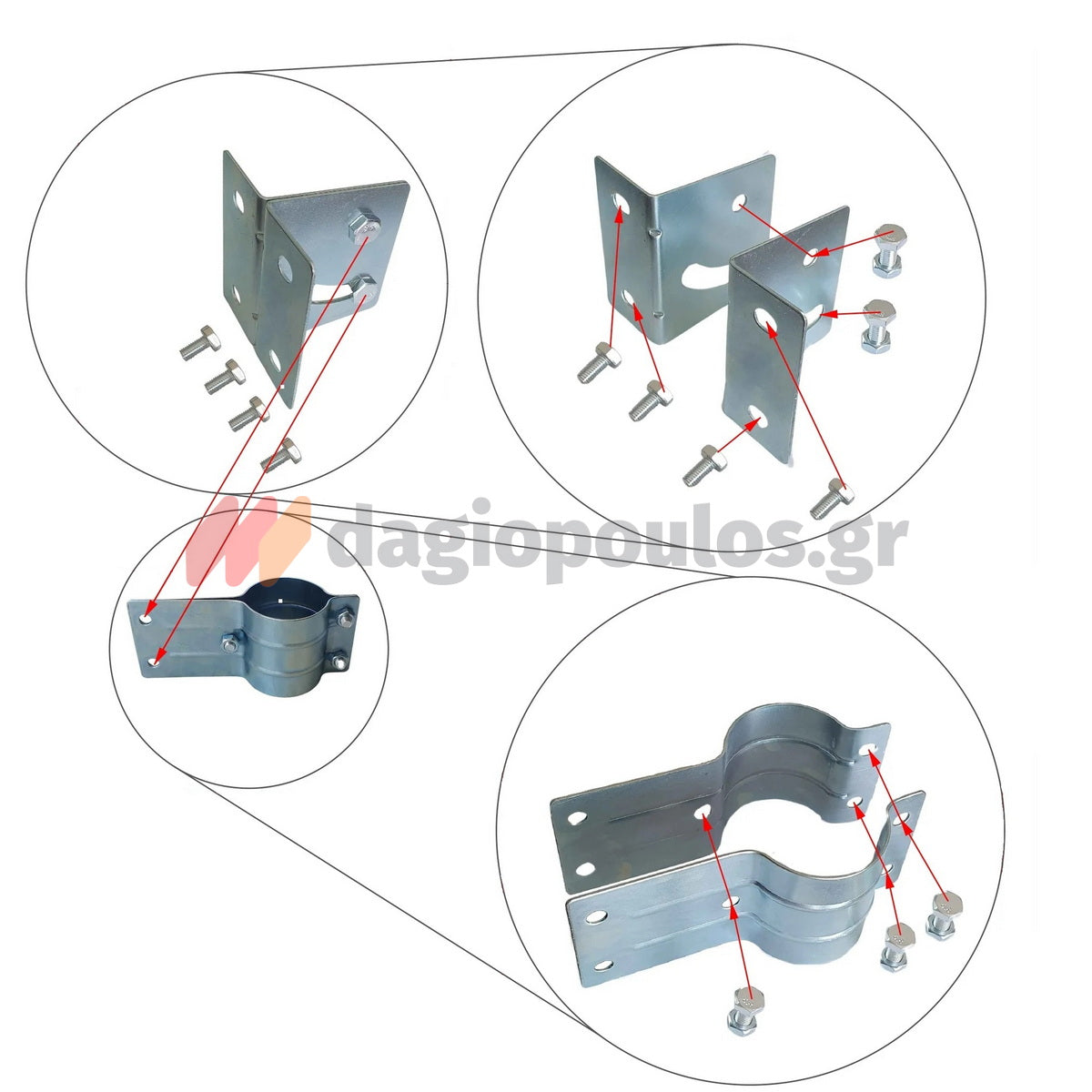 Καθρέφτης Ασφαλείας - Ελέγχου Πολυκαρβονικός Ενισχυμένος Με Γείσο 100cm