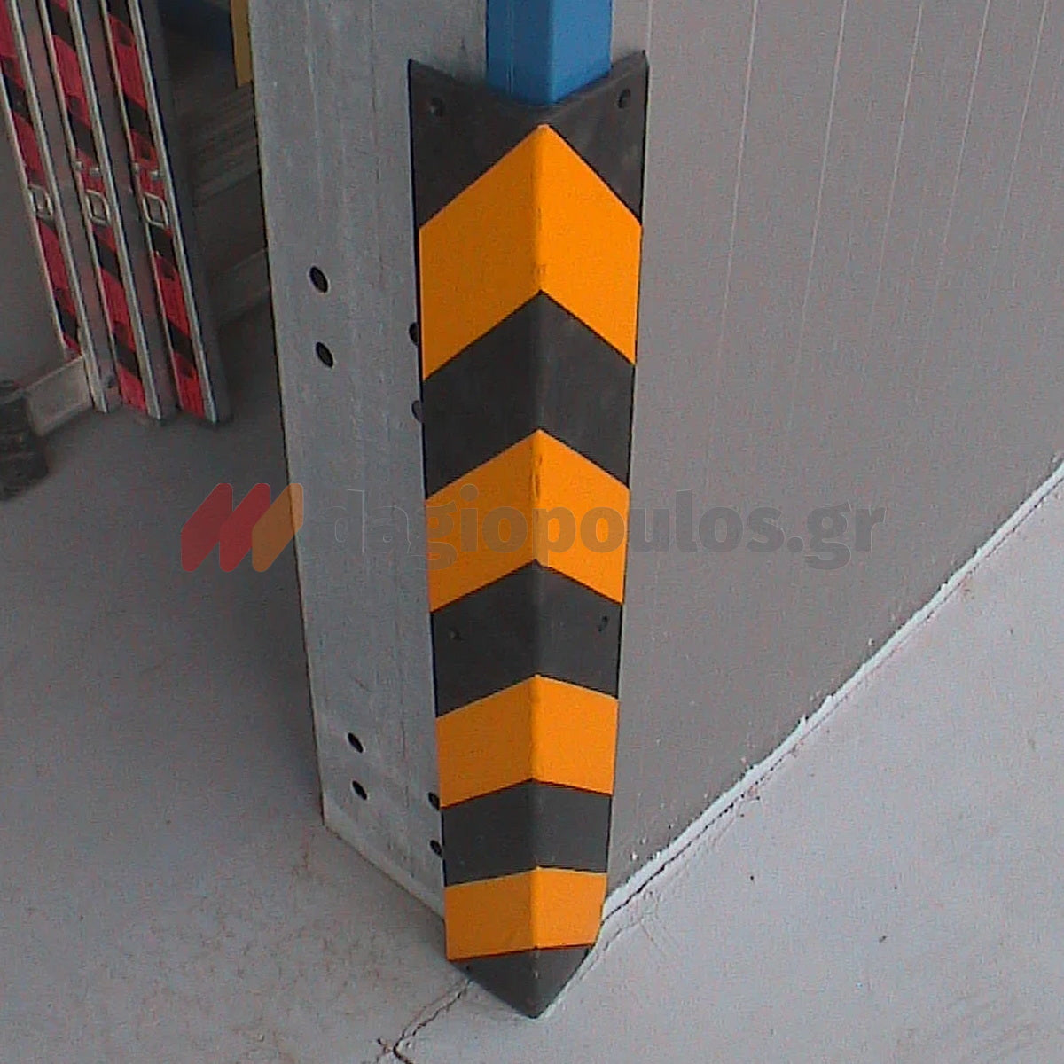 Γωνία Προστασίας Parking Από Ελαστικό Καουτσούκ 800mm x 100mm x 10mm ΚΙΤΡΙΝΗ/ΜΑΥΡΗ