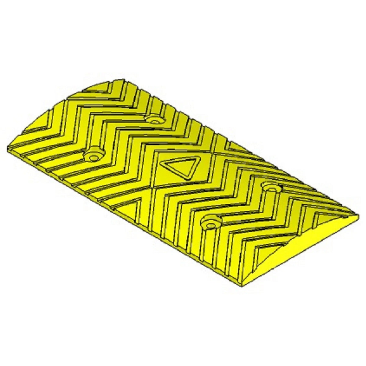 Σαμαράκι Μείωσης Ταχύτητας Χαμηλό Μεσαίο Κομμάτι Κίτρινο