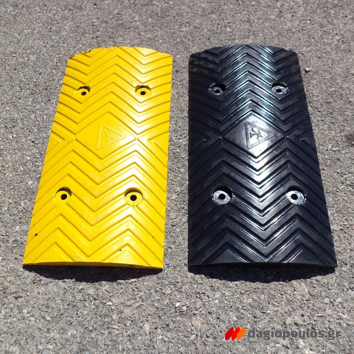 Σαμαράκι Μείωσης Ταχύτητας Χαμηλό Μεσαίο Κομμάτι Κίτρινο