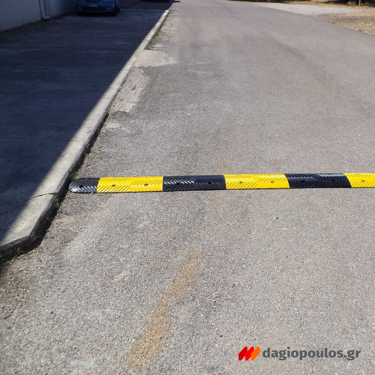 Σαμαράκι Μείωσης Ταχύτητας Χαμηλό Ακραίο Κομμάτι ΜΑΥΡΟ