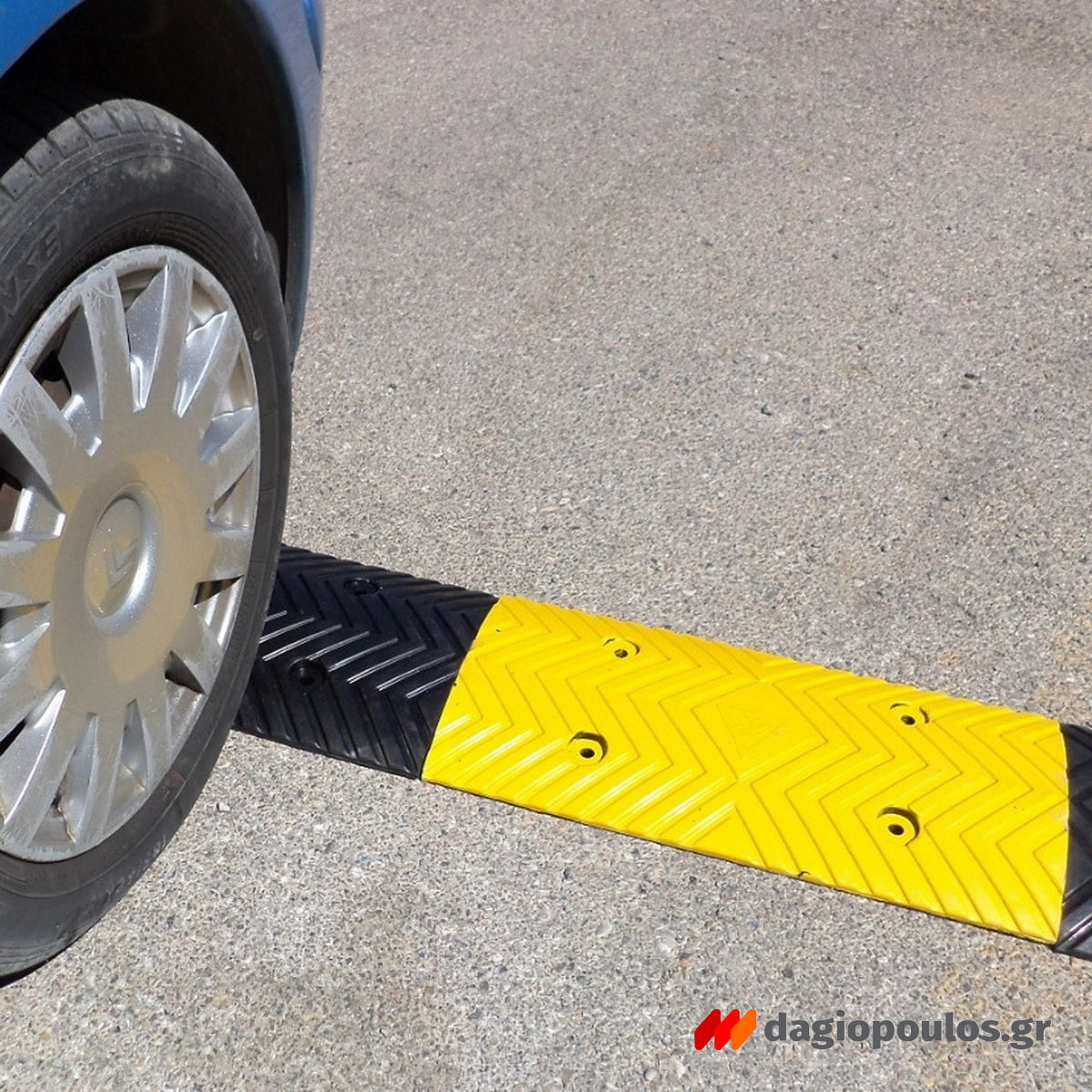 Σαμαράκι Μείωσης Ταχύτητας Ψηλό Μεσαίο Τμήμα Κίτρινο Μαύρο