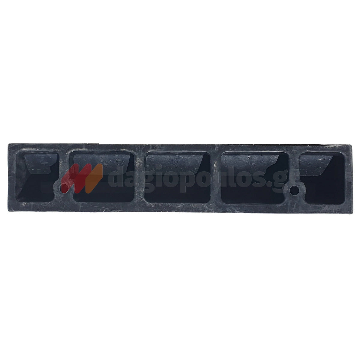 Στοπ Τροχού Μονό Ενισχυμένο Μασίφ Οβάλ Με Αντανακλαστικό 600mm x 120mm x 100mm