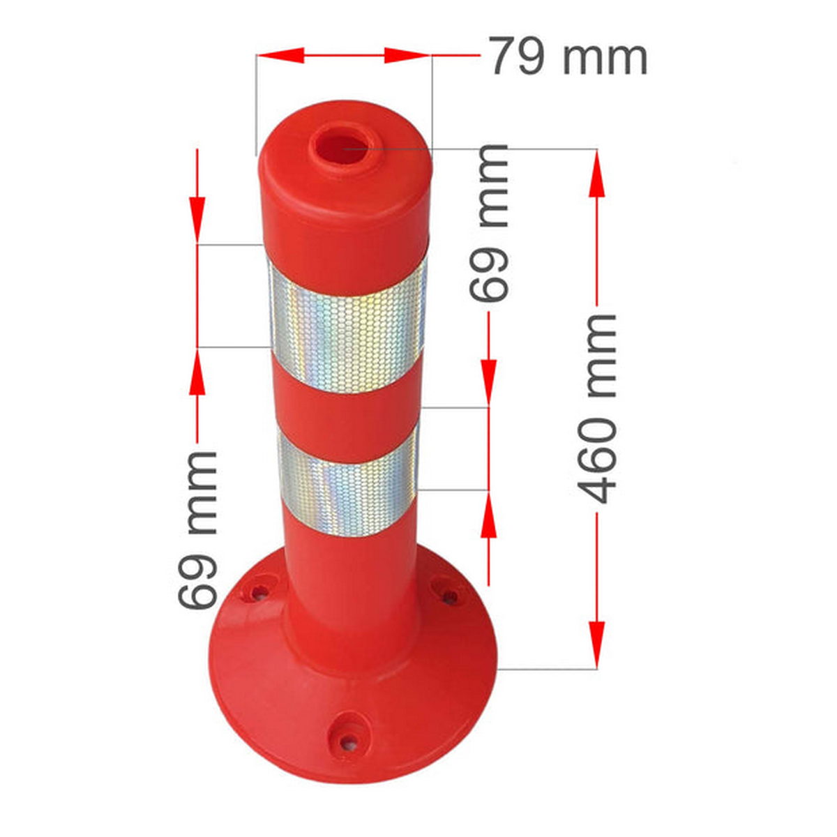 Κολωνάκι Σήμανσης Εύκαμπτο PU Πολυουρεθάνης 45cm