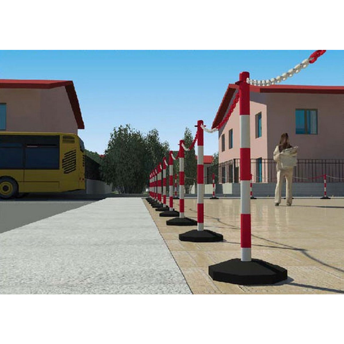 Κολώνα Σήμανσης Μεγάλη Με Βάση Νερού 90cm