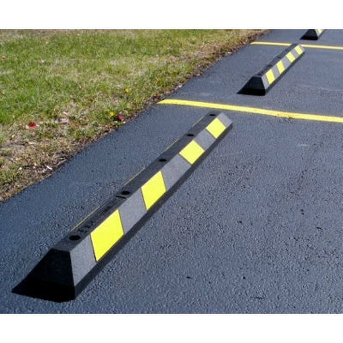 Στοπ Τροχού Διπλό Ενισχυμένο Μασίφ Με Αντανακλαστικό 1830mm x 150mm x 100mm