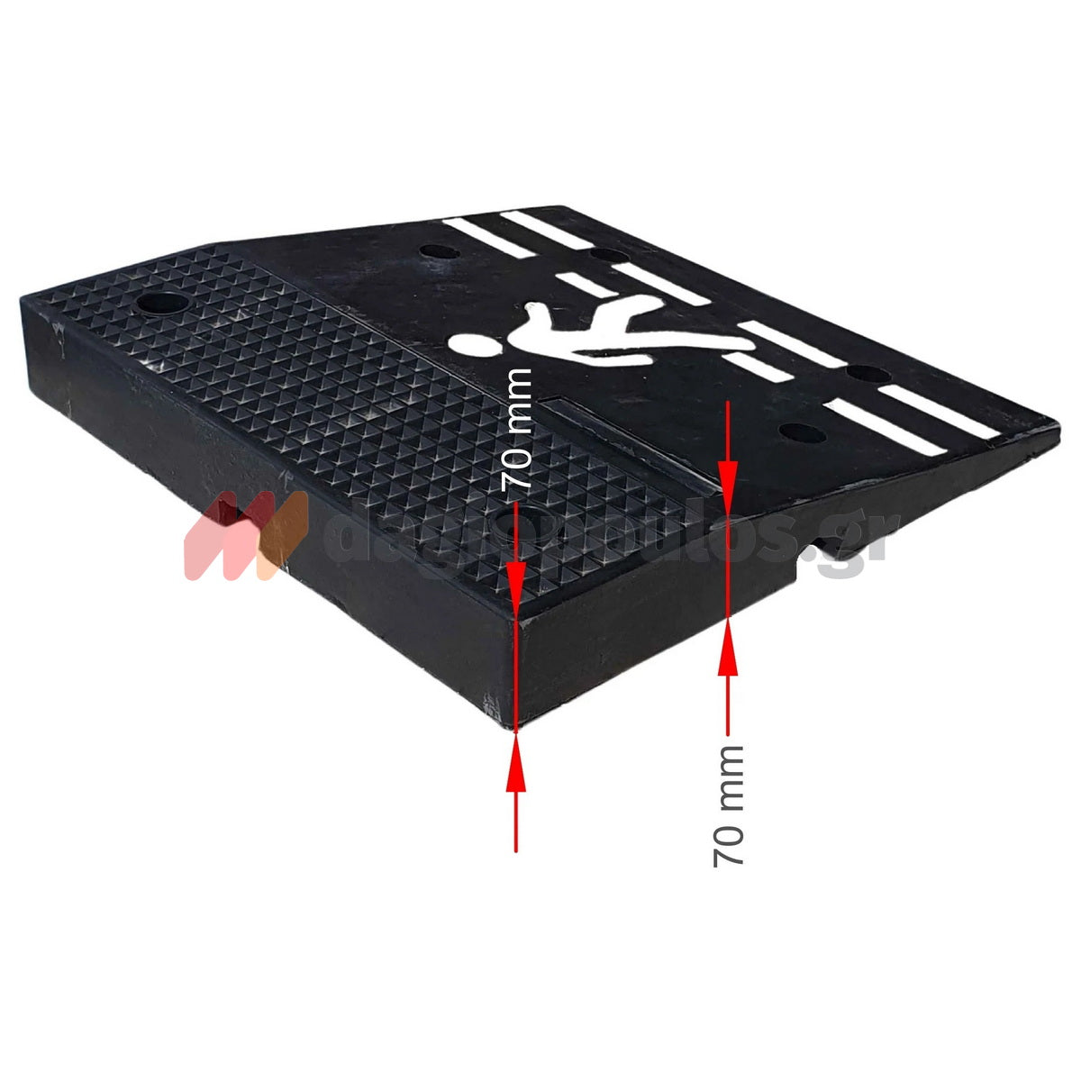 Ράμπα Πεζοδρομίου Μεσαία 50cm x 50cm x 7cm