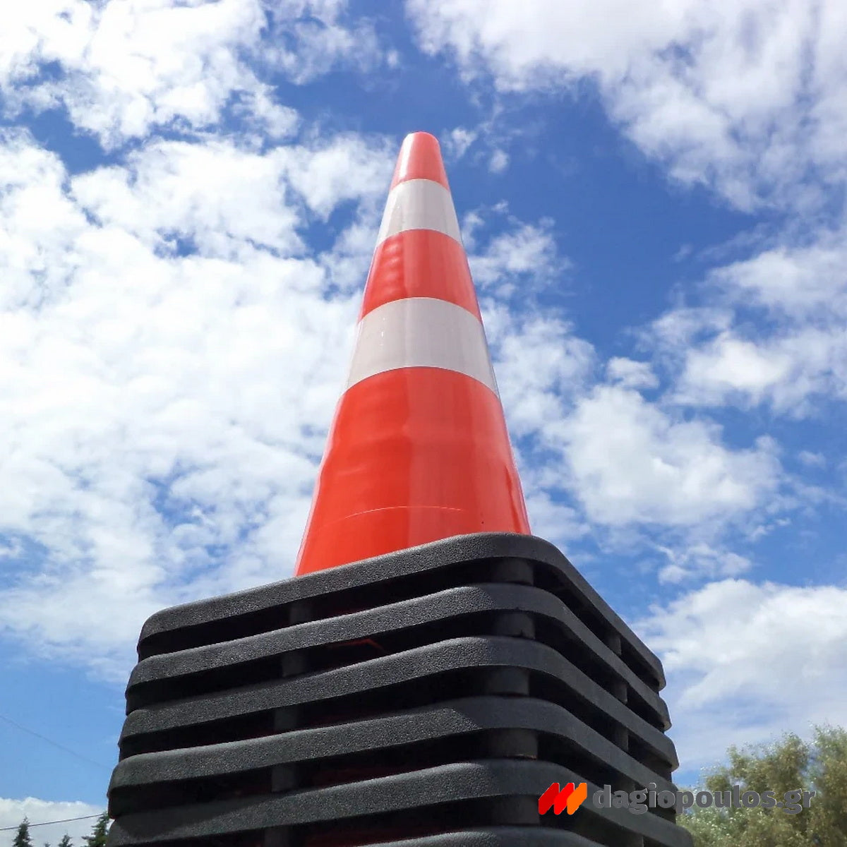 Κώνος Κυκλοφορίας Ελαστικός PVC 70cm