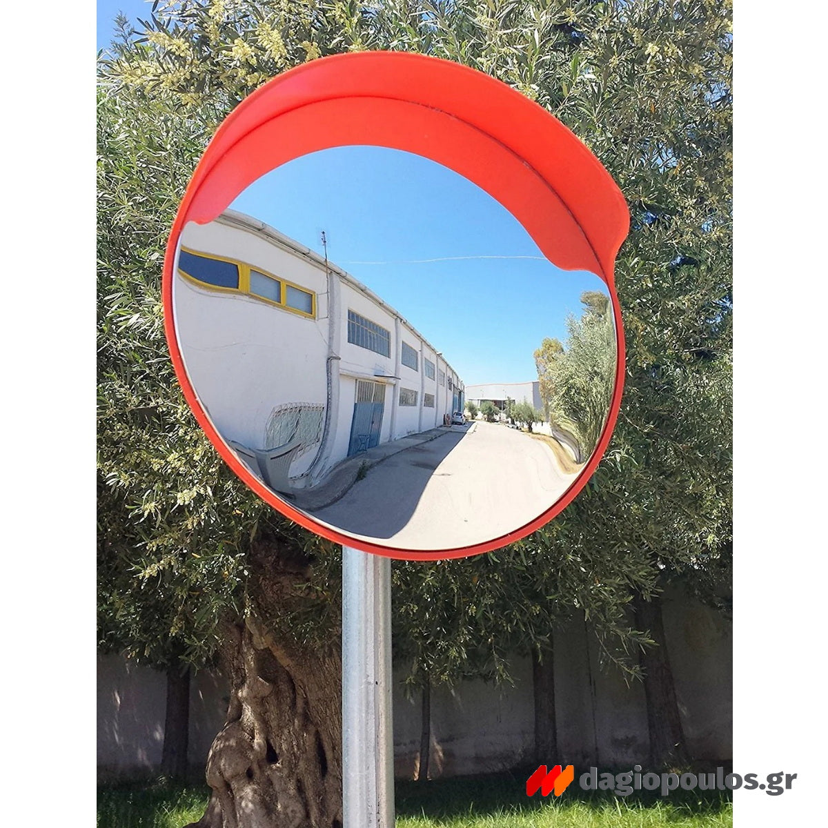 Καθρέφτης Ασφαλείας - Ελέγχου Πολυκαρβονικός Με Γείσο 45cm