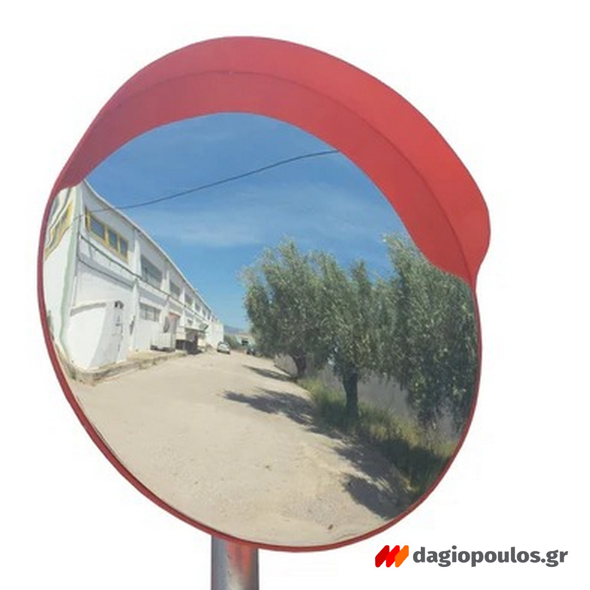 Καθρέφτης Ασφαλείας - Ελέγχου Πολυκαρβονικός Με Γείσο 45cm