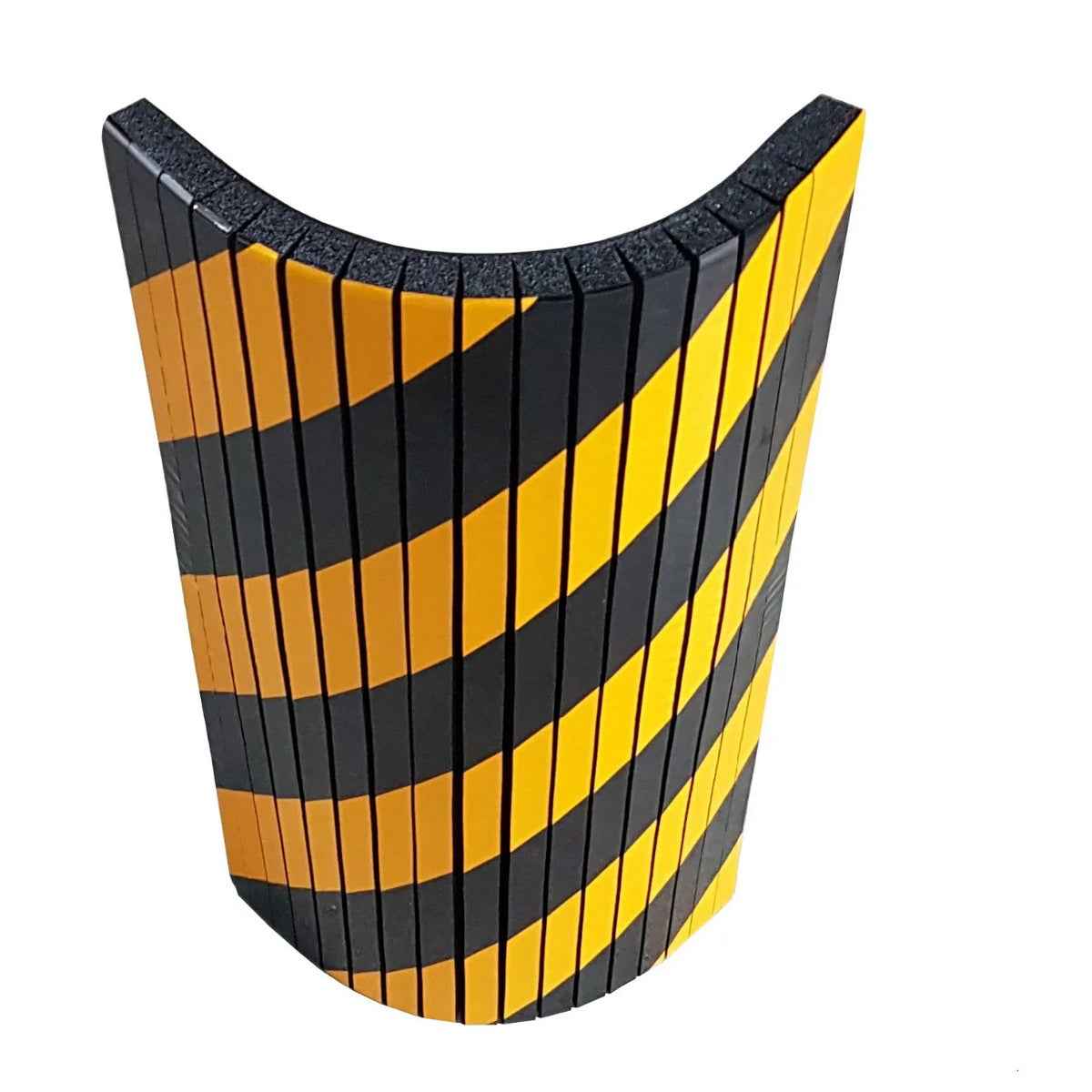 Αυτοκόλλητο Αφρώδες Προστατευτικό Για Κολώνες & Κυρτές Επιφάνειες & Πρόσκρουσης Τοίχου 440mm x 250mm x 20mm ΚΙΤΡΙΝΟ/ΜΑΥΡΟ