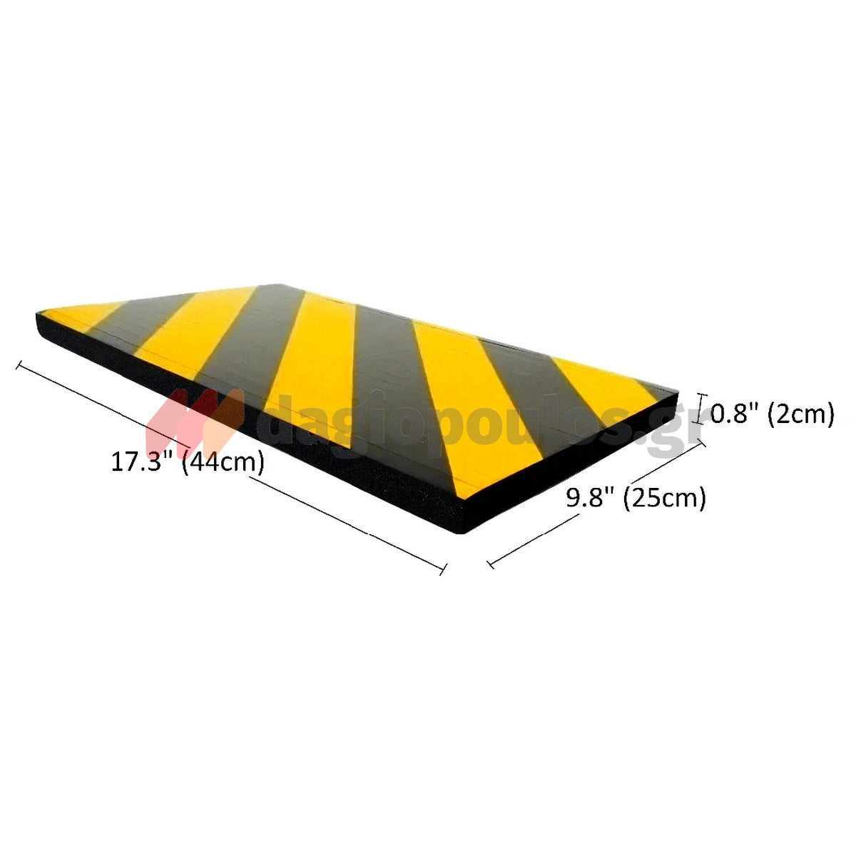 Αυτοκόλλητο Αφρώδες Προστατευτικό Για Κολώνες & Κυρτές Επιφάνειες & Πρόσκρουσης Τοίχου 440mm x 250mm x 20mm ΚΙΤΡΙΝΟ/ΜΑΥΡΟ