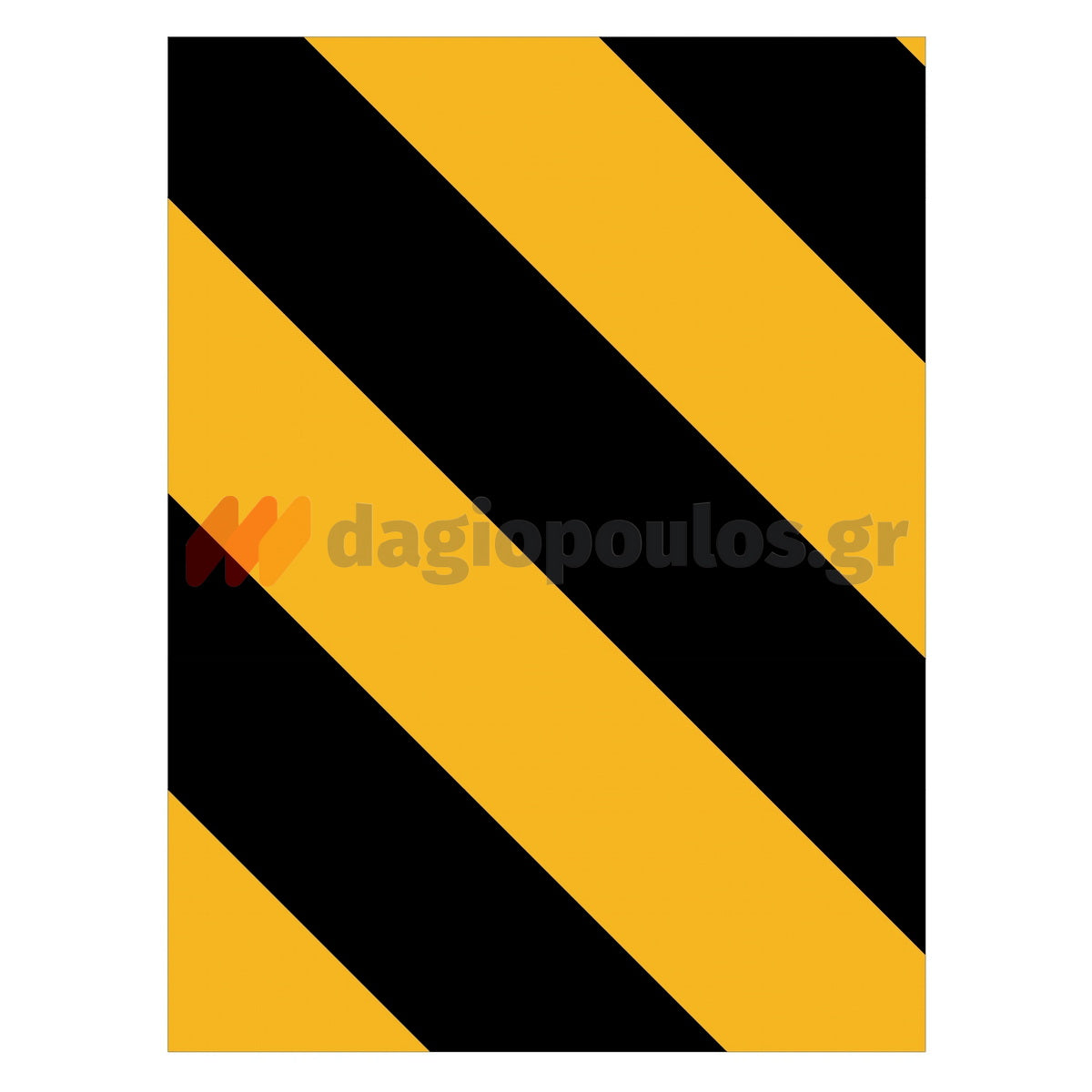 Αυτοκόλλητο Αφρώδες Προστατευτικό Πρόσκρουσης Τοίχου 240mm x 180mm x 40mm ΚΙΤΡΙΝΟ/ΜΑΥΡΟ