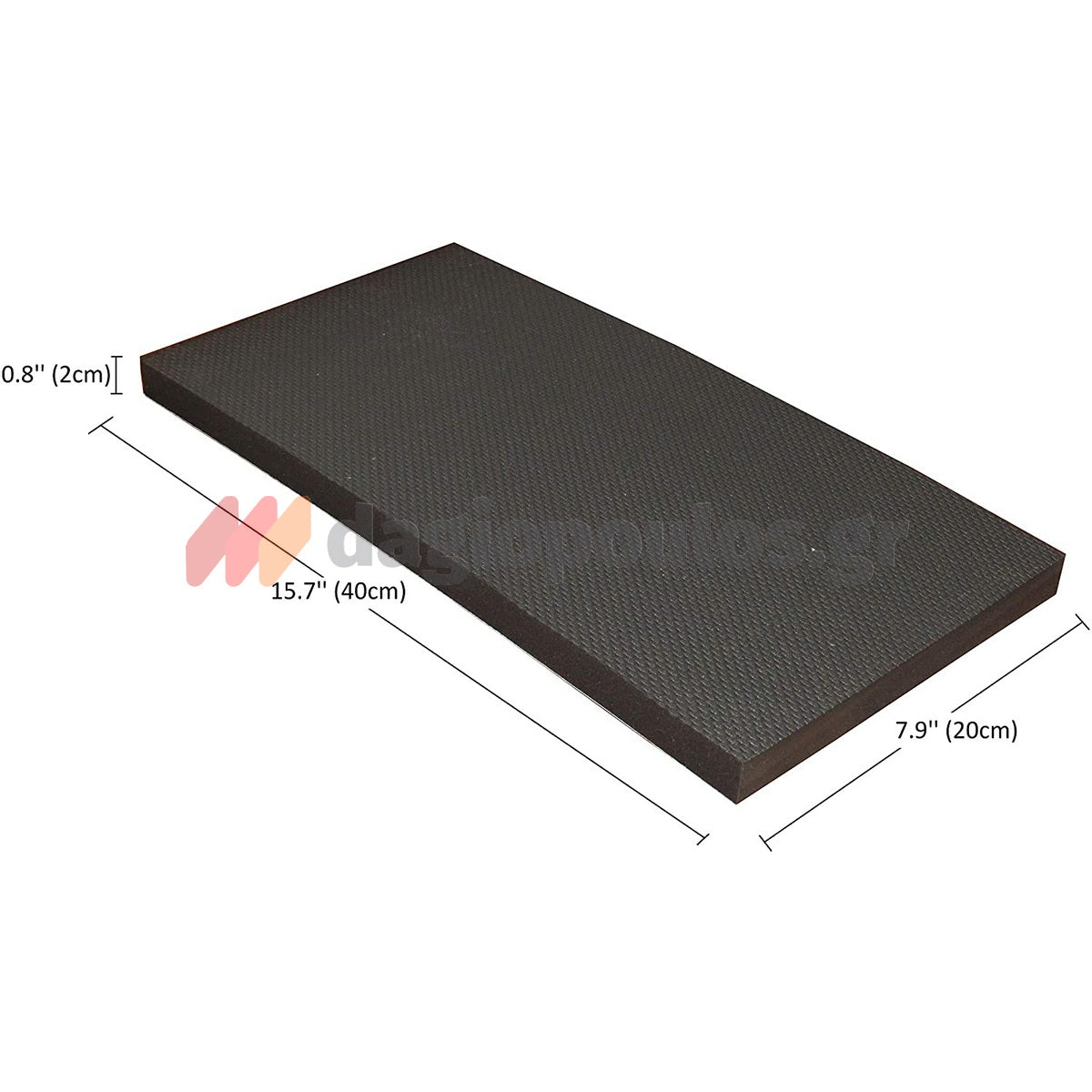 Αυτοκόλλητο Αφρώδες Προστατευτικό 400mm x 200mm x 20mm ΜΑΥΡΟ