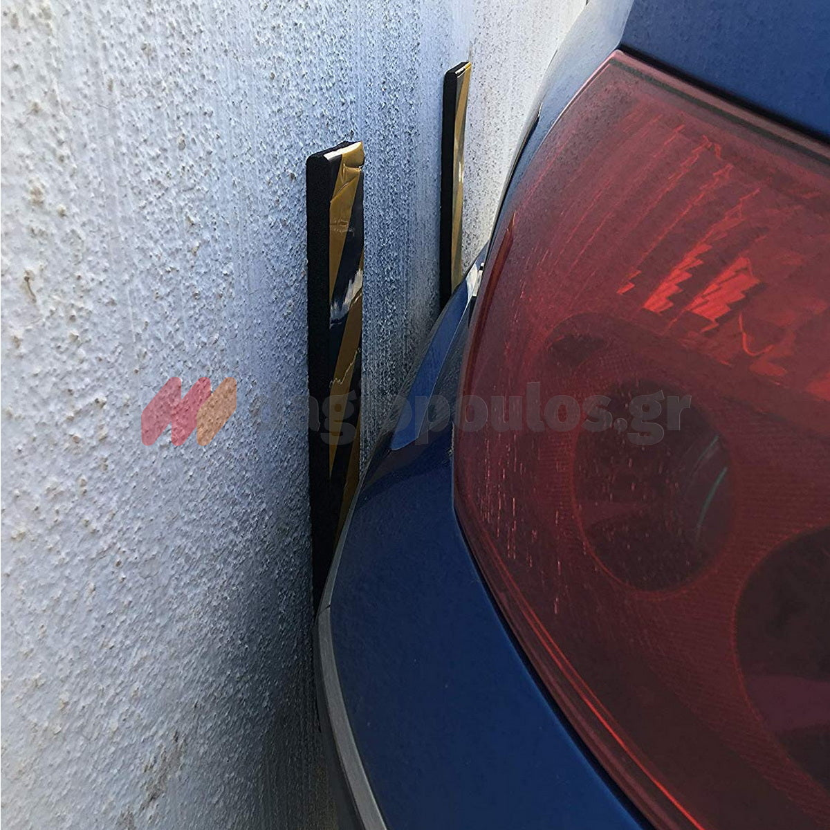 Αυτοκόλλητο Αφρώδες Προστατευτικό Πρόσκρουσης Τοίχου 440mm x 100mm x 15mm ΜΑΥΡΟ/ΚΙΤΡΙΝΟ