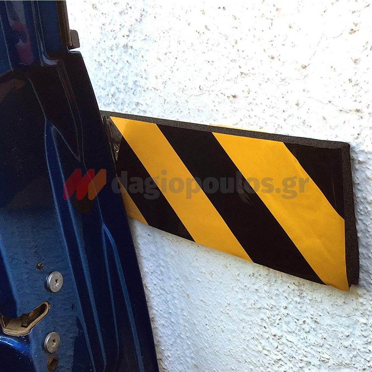 Αυτοκόλλητο Αφρώδες Προστατευτικό Πρόσκρουσης Τοίχου 440mm x 100mm x 15mm ΜΑΥΡΟ/ΚΙΤΡΙΝΟ